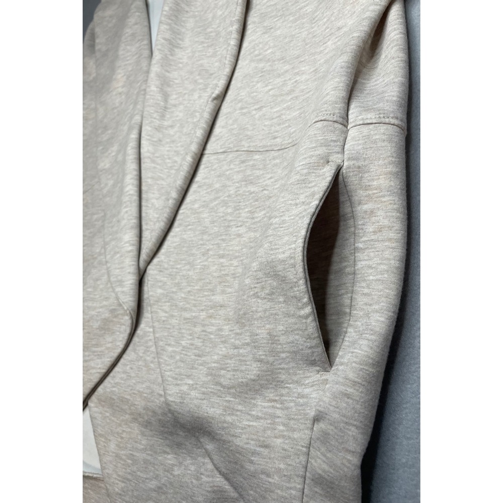 Yogalicious Scuba London Cardigan Oatmeal Heather Open Front Thumbholes XS - Picture 4 of 9